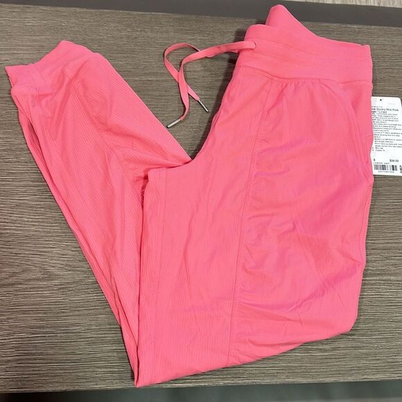 Lululemon Dance Studio Mid-Rise Jogger Full Length Sakura pink size 8 NWT lined - Picture 2 of 7